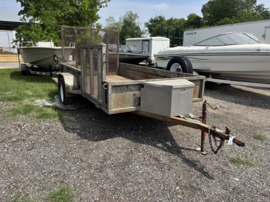 12' x 6' Utility Trailer, Single Axle w/ Gate Ramp