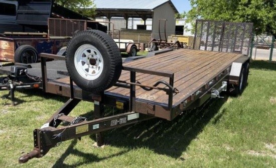 2000 Load Trail 24' Flat Bed Trailer w/ Dove Tail