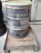 Metal 55 Gal Barrel with Metal Pallet