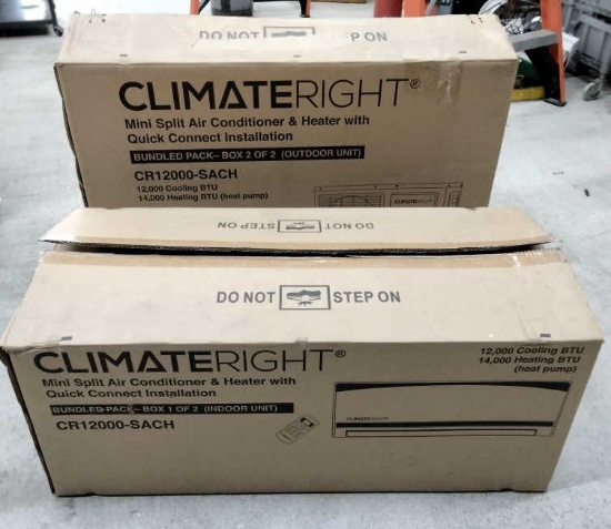 Climate Right Mini Split A/C - Heater Unit