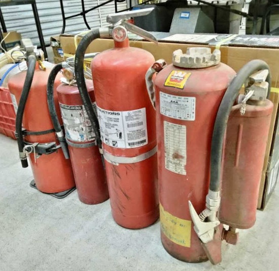 (4) Large Fire Extinguishers