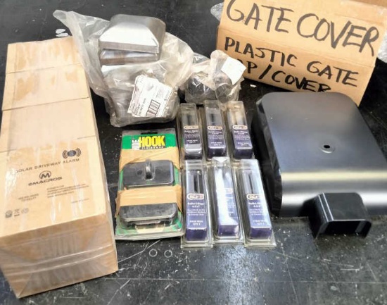 Driveway Alarm, Bullet Hinges & Post Caps