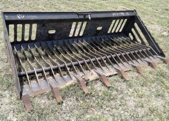 Skid Steer Rock Bucket - 80"