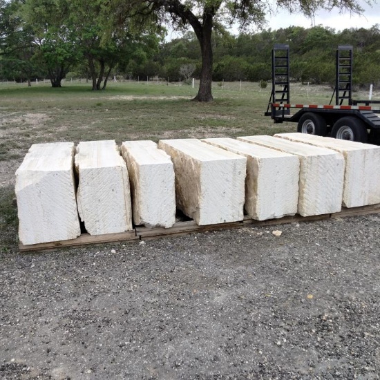 (7) Large Limestone Blocks