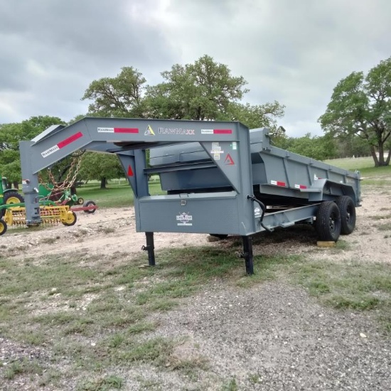 2022 Raw Max 14' Gooseneck Dump Trailer