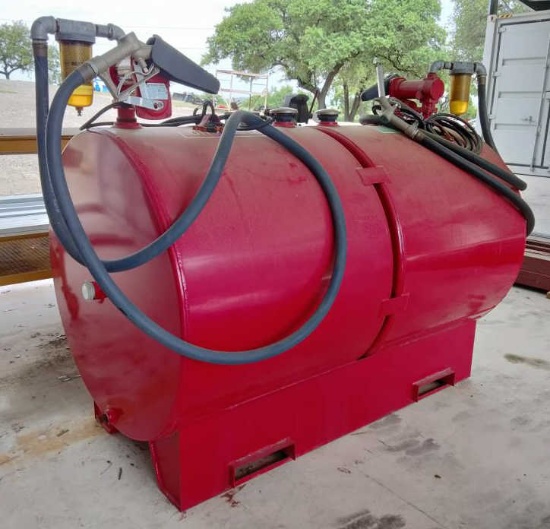 Gasoline & Diesel Dual Fuel Tank w/ Pumps