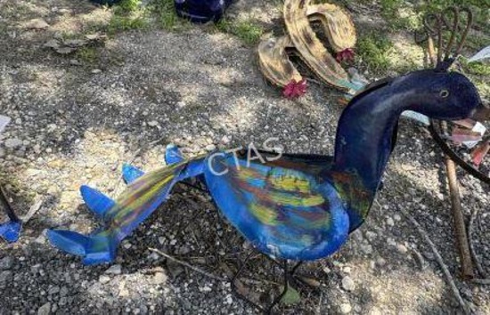 Metal Art - Multicolor Peacock