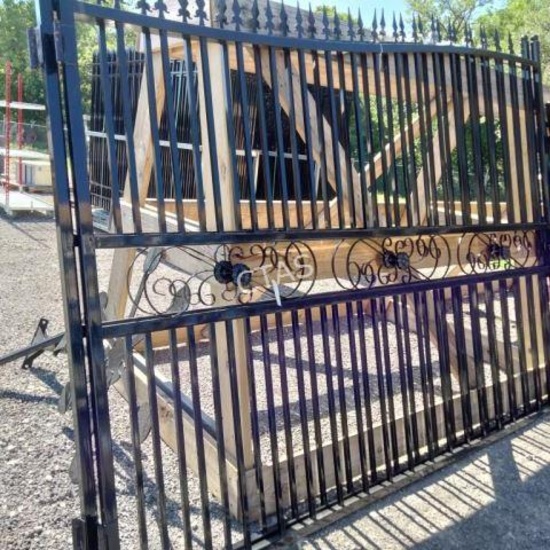 20' Bi-Parting Wrought Iron Gate