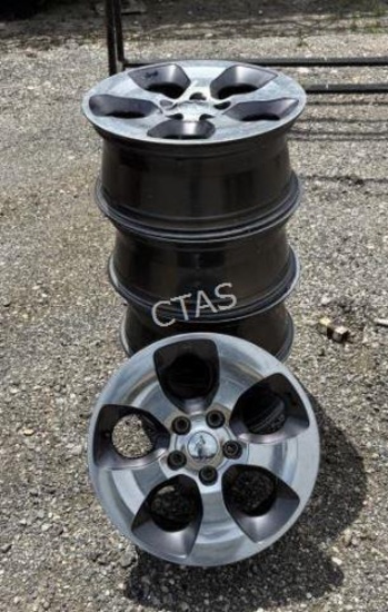 (5) Jeep Wheels - 19-1/2"