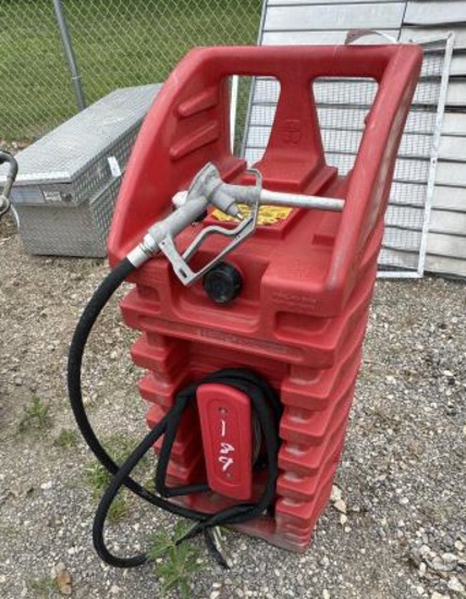 Portable 29 Gallon Electric Gas Tank w/ Hose