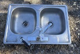 Two Compartment Stainless Sink