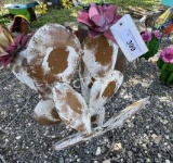 Metal Art - White/Tan Cactus