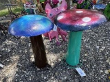 Metal Art - Pair of Mushrooms