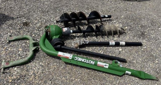 Rotomec Auger 3-Pt Connection w/ PTO