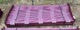 (30) Tear Drop Pallet Rack Beams w/ (3) Uprights