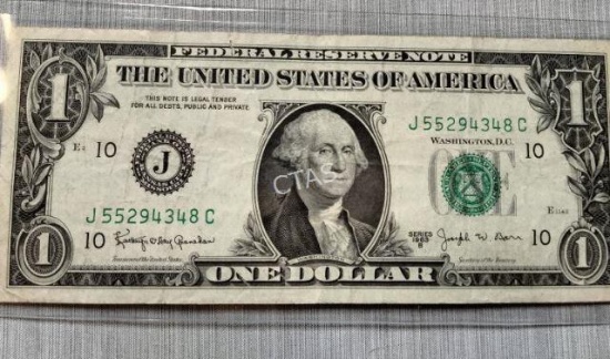 1963 Joseph Barr $1.00 Note