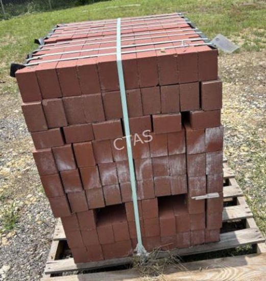Red Brick Paver on Pallet
