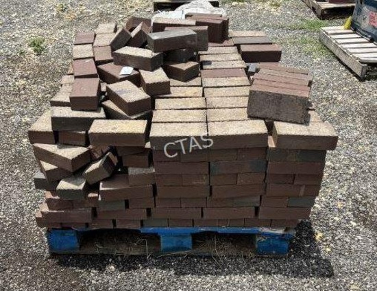 Marroon Brick Paver on Pallet