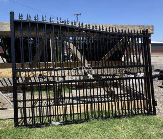 20' Bi-Parting Wrought Iron Gate