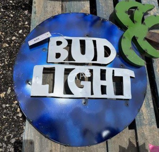 Metal Art  - Bud Light Sign