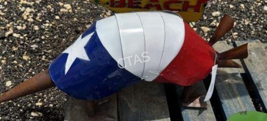 Metal Art  - Large Texas Armadillo