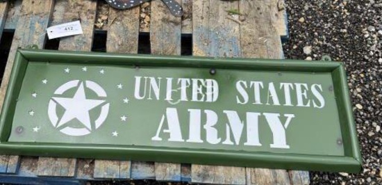 Metal Art  - United States Army Sign