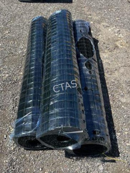 (3) Wire Mesh Fence - 100 Ft. Each