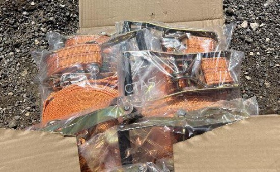 Ratchet Straps, 500 lbs, 8 pcs