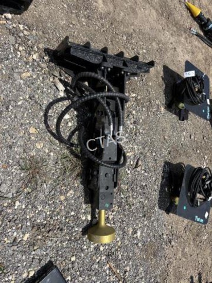 Mini Skid Steer Post Driver