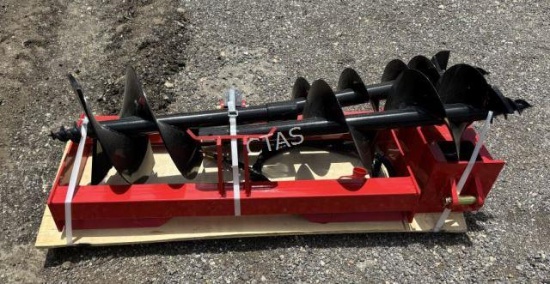 (3) Skid Steer Loader, Auger and Extra Rod