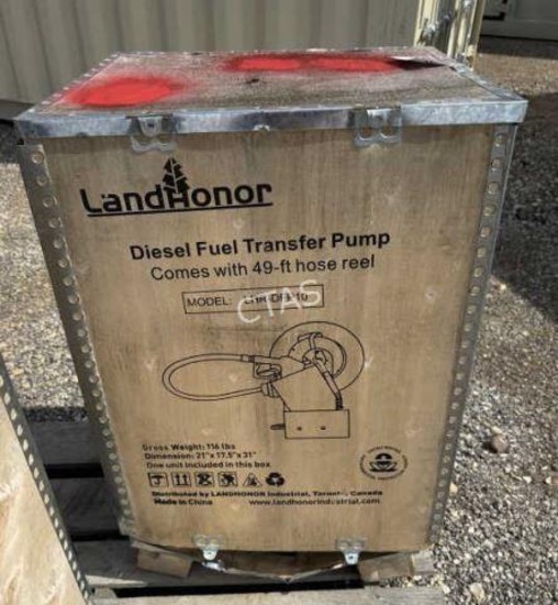 Land Honor Diesel Fuel Transfer Pump w/Reel