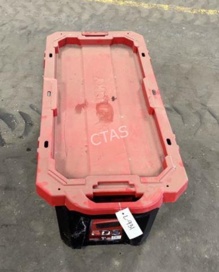 Husky 45gal Latch & Stack Tote w/Wheels