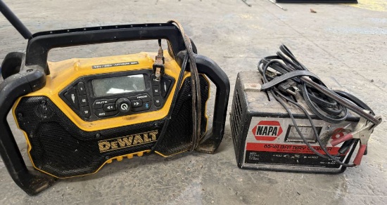 Napa 85-161 Battery Charger & DeWalt Radio
