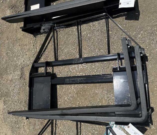 Skid Steer 48" Adjustable Forks