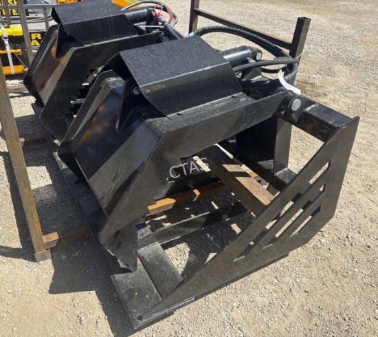Skid Steer Hydraulic 72" Hollow Wood Grapple