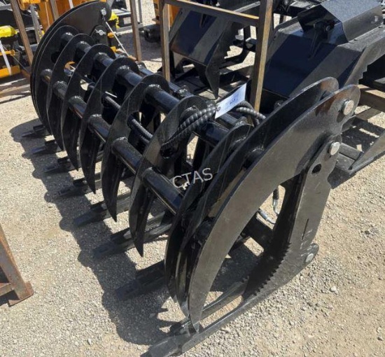 Skid Steer Hydraulic 72" Curved Log Grapple