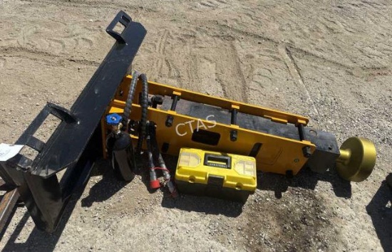 Skid Steer Hydraulic Post Driver