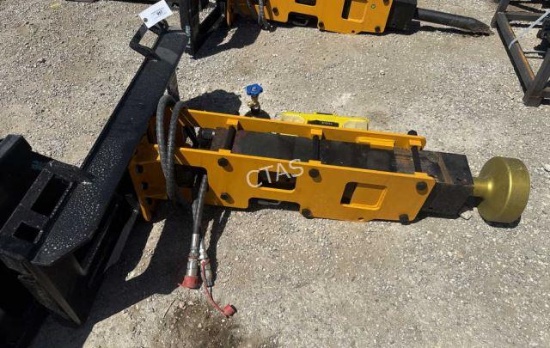 Skid Steer Hydraulic Post Driver