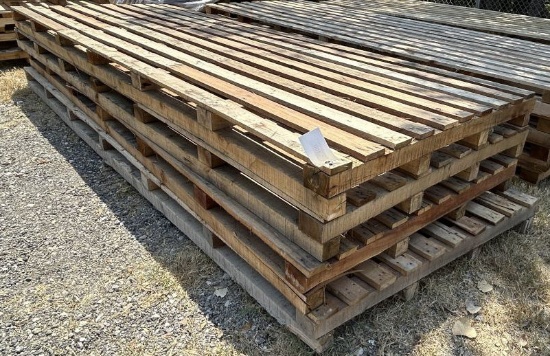 (4) Wooden Pallets 52" x 148-1/2" x 6-1/2"