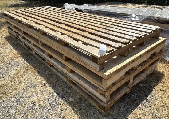 (4) Wooden Pallets 52" x 148-1/2" x 6-1/2"