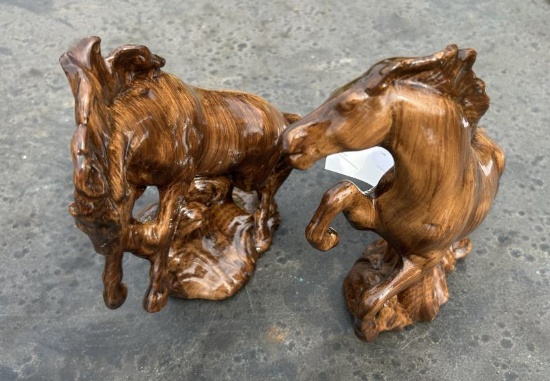 (2) Horse Statue