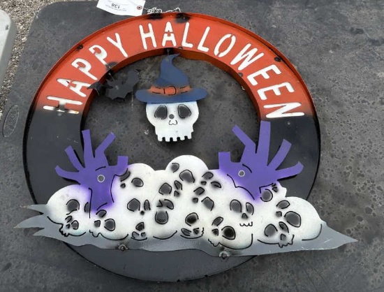 Metal Art - Happy Halloween Wall Sign