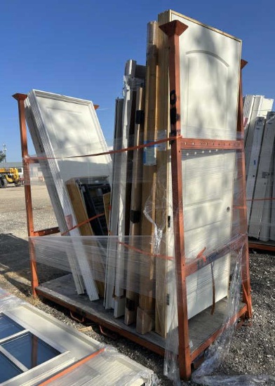 (14) Interior Doors & Windows & Attic Ladder Frame