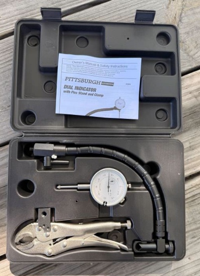 Pittsburgh Dial Indicator w/Flex Stand & Clamp