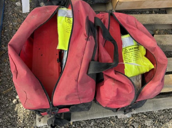 (2) Road Truck Safety Bags