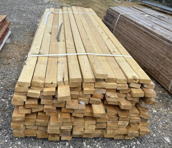 Lumber Bundle of 4" x 2" x 9' 9"