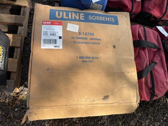 (3) Boxes ULINE 22" Diameter Drum Pads