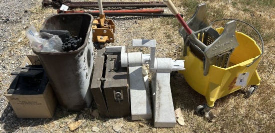 Mop Bucket, RCA Soaker & CD Player &