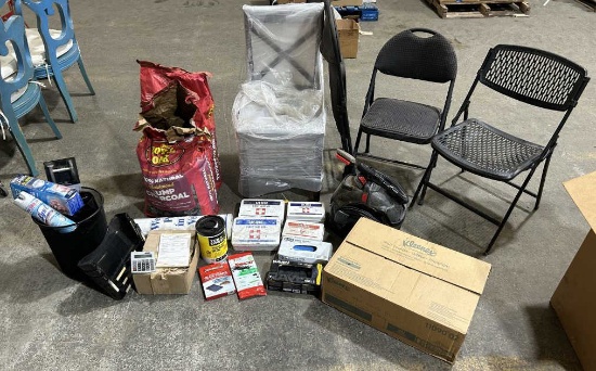 Office Items, Charcoal & Cleaning Material