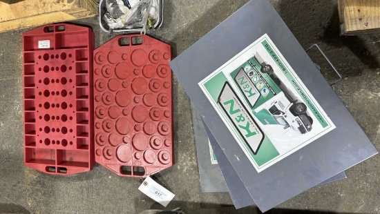 (3) K & M Parts Buckets w/Contents &